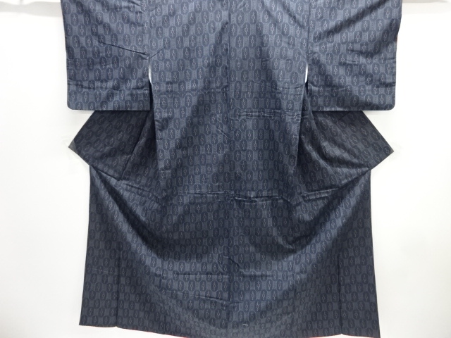 JAPANESE KIMONO / NISHIJIN DENSHO TSUMUGI / ENSEMBLE / WOVEN GEOMETRIC